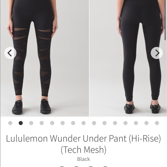 Lululemon Wunder Under HR Mesh Leggings Size 8